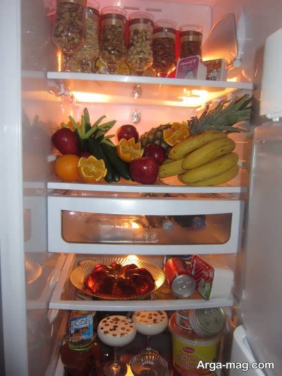 تزیین میوه برای یخچال عروس 