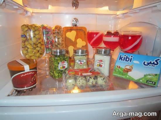 تزیین انواع خوراکی برای یخچال عروس 