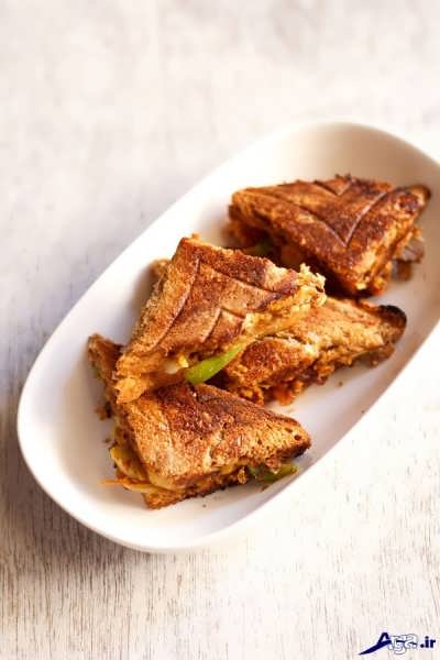 طرز تهیه اسنک مرغ با نان تست