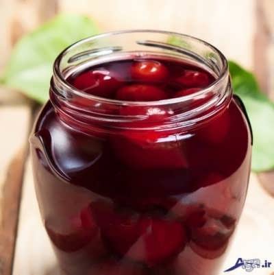 طرز تهیه کمپوت آلبالو
