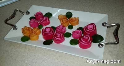 طرز تهیه ژله رولی با بستنی و تزیین آن
