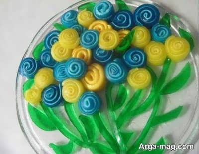 ژله رولی با بستنی 