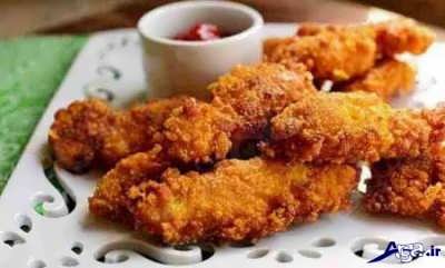  طرز تهیه چیکن استریپس خوشمزه 