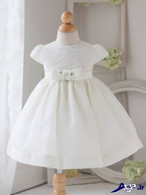 لباس عروس کوتاه و زیبا نوزادی 