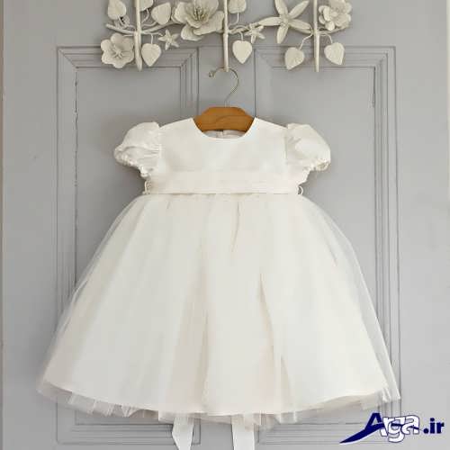 مدل لباس عروس نوزادی ساده 