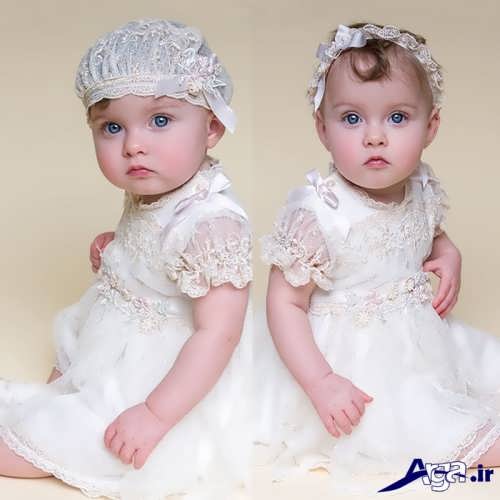 مدل لباس عروس با کلاه نوزادی 
