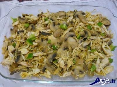 مراحل طرز تهیه گراتن مرغ در خانه 