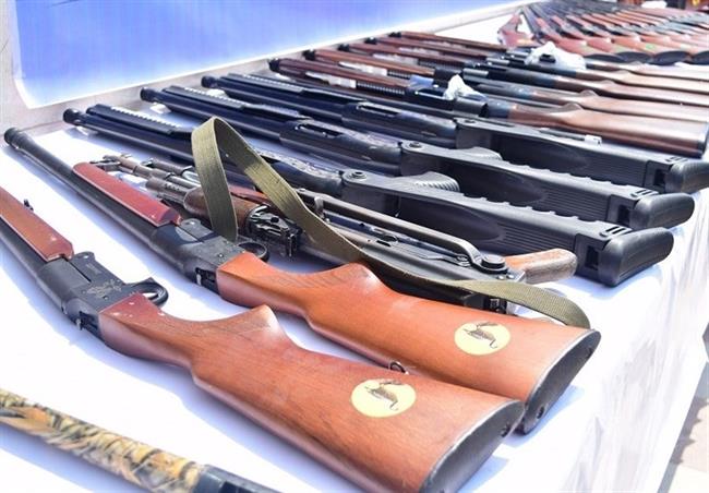 کشف 19 قبضه سلاح شکاری غیر مجاز در شهرستان گالیکش