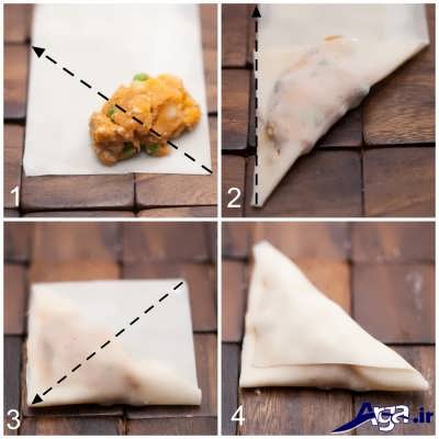 آسان ترین روش برای پیچیدن سمبوسه
