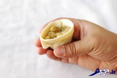 پیچیدن سمبوسه با چند روش مختلف