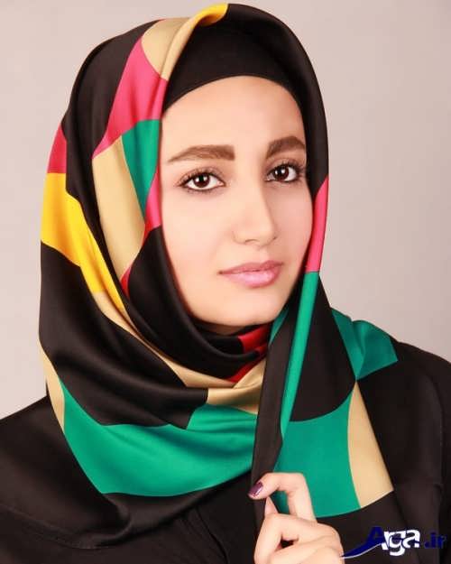 نحوه بستن روسری با روش های جدید 