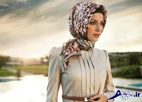 مدل روسری و نحوه بستن آن 