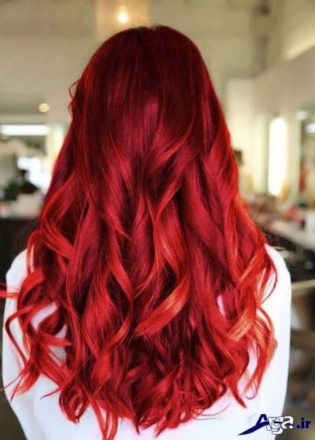 رنگ موهای زیبا و پرطرفدار قرمز 