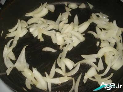 پیاز های تفت داده شده