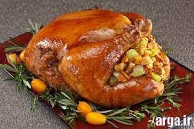 طرز تهیه مرغ شکم پر 1