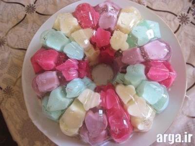 ژله زیبای خرده شیشه