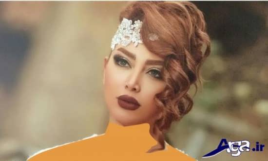 مدل شینیون نیمه باز 