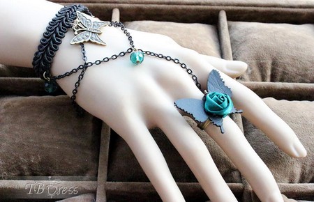 dastband 1 مدل دستبند انگشتر دار فانتزی دخترانه 2014