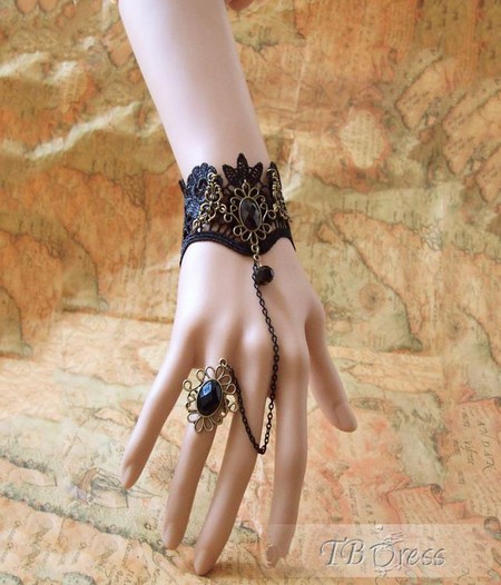 dastband 5 مدل دستبند انگشتر دار فانتزی دخترانه 2014