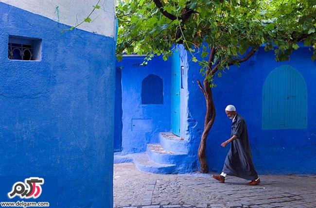 تصاویر خیره کننده شهر آبی در مراکش