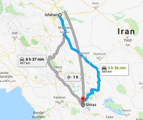 نوروز 97 به سمت اصفهان و شیرازاصفهان شیراز