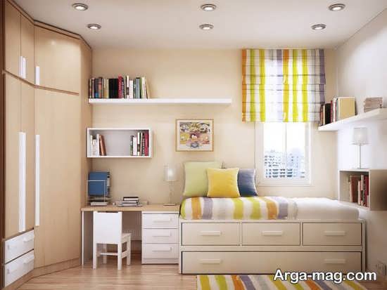 طراحی اتاق نوجوان با رنگ خاص 
