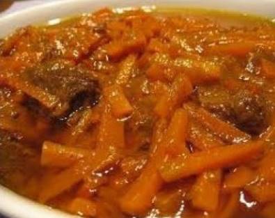 خورش آلو و هویج