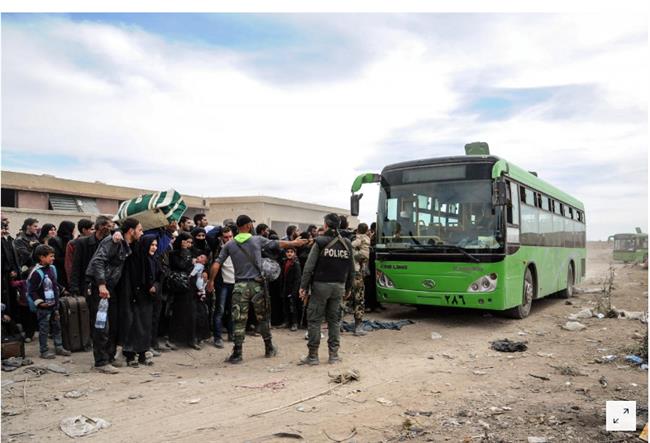 تروریست‌های جیش‌الاسلام مانع خروج غیرنظامیان از دوما می‌شوند