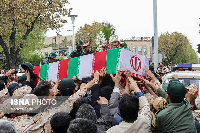 پیکر« اکبر زوار جنتی»  شهید مدافع حرم تشییع شد