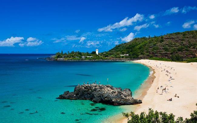 پارک ساحلی Waimea Bay منطقه Oahu