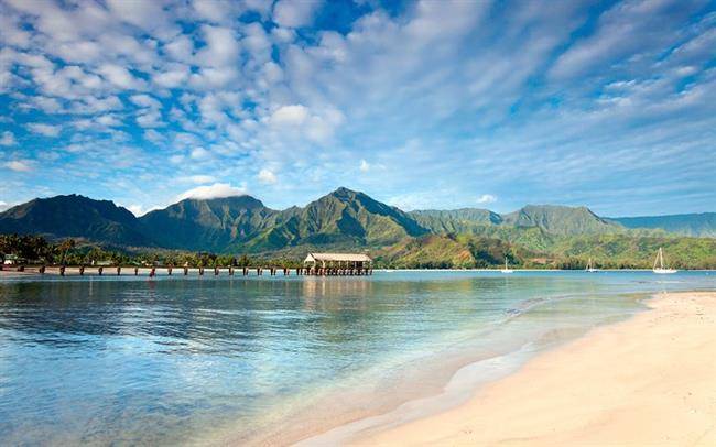 خلیج Hanalei منطقه Kauai