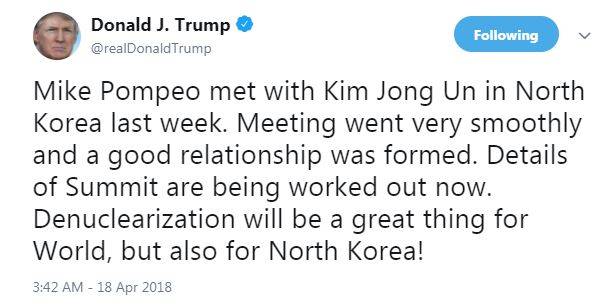 ترامپ دیدار رئیس سابق سیا با کیم جونگ اون را تأیید کرد