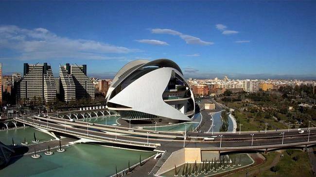 مجموعه شهر هنر ها و علوم Ciudad de las Artes y las Ciencias در شهر والنسیا 