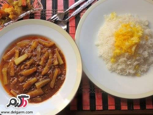 طرز تهیه خورش خلال کدو از شمال