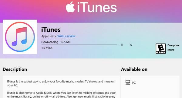اپلیکیشن iTunes در فروشگاه Windows Store قرار گرفت