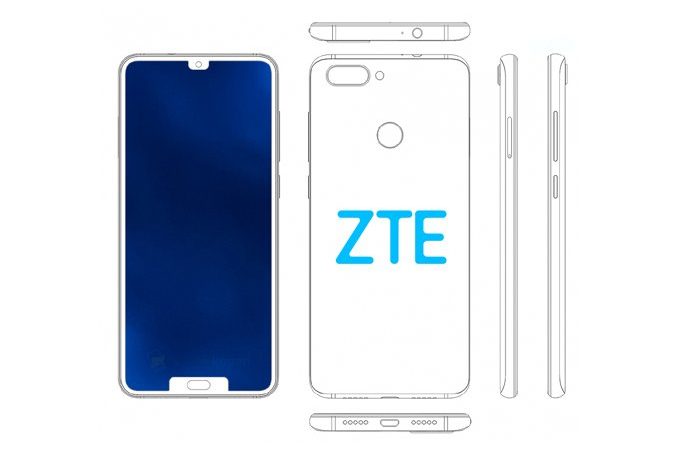 تلاش تازه ZTE در بحبوحه تحریم ها؛ ثبت پتنت موبایلی دیگر با دو بریدگی نمایشگر