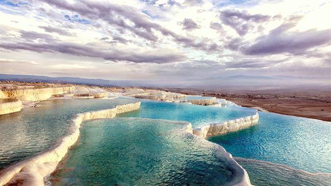 چشمه پاموک قلعه Pamukkale