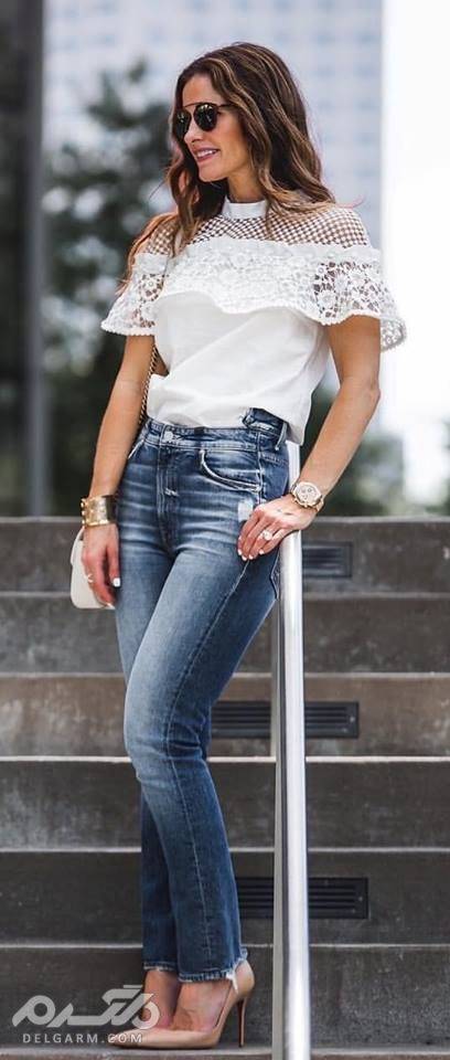 مدل شلوار جین جدید زنانه مناسب برای برای لاغر اندام ها