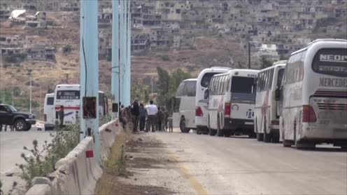 ادامه روند خروج تروریست‌ها از شمال استان حمص
