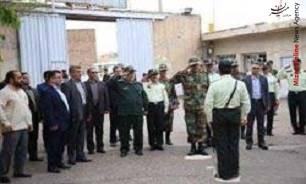 بازدید فرماندهان ارشد نظامی و انتظامی از بند نظامیان زندان مرکزی قزوین