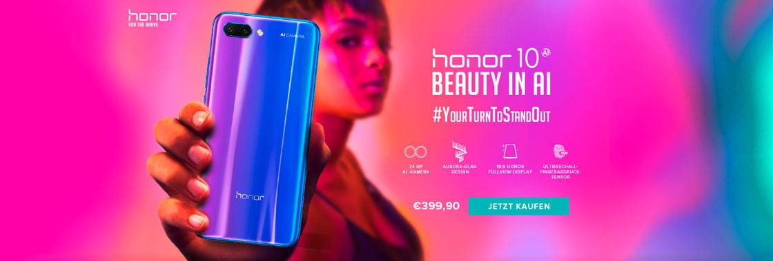 honor 10 نخستین پرچمدار جهان مجهز حسگر اثر انگشت زیر نمایشگر