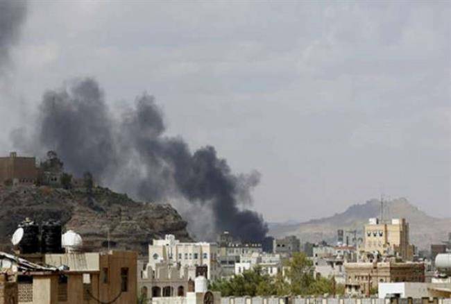 بمباران پایتخت یمن توسط جنگنده های عربستان