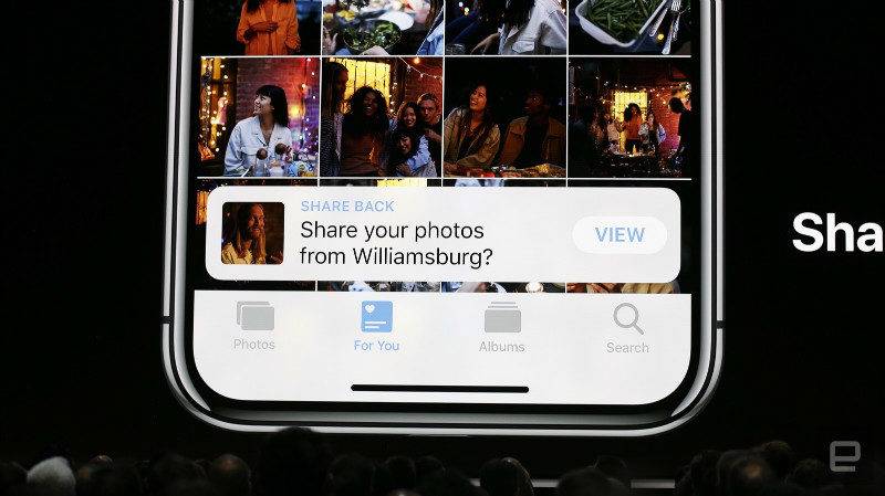 اپل جستجوی تصاویر و به اشتراک‌گذاری را در iOS 12 بهبود بخشیده