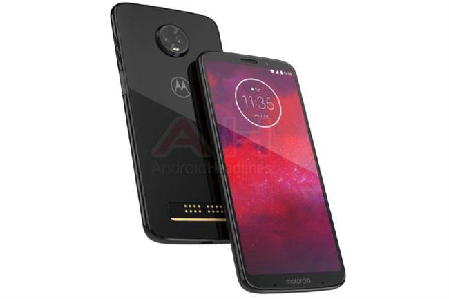 نخستین رندر از موبایل Moto Z3 موتورولا