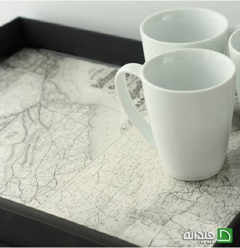 تزیین سینی چای با نقشه