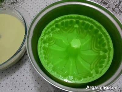 اضافه کردن ژلاتین خنک شده
