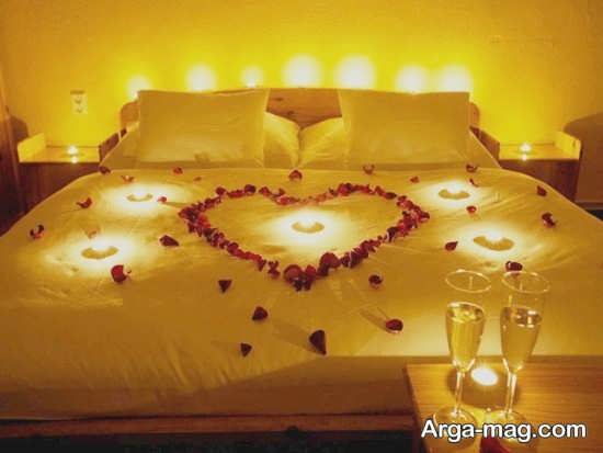 تزیین اتاق خواب عاشقانه 