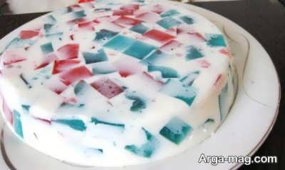 مخلوط شیر و پودر ژلاتین
