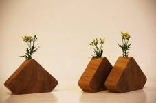 گلدان های چوبی کوچک رومیزی