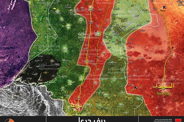 آغاز عملیات ارتش سوریه در ریف شرقی «درعا» از 3 محور